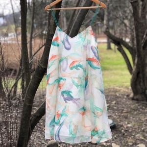 Zara koi fish dress